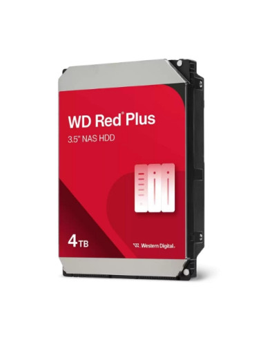 HD WD SATA3 4TB 3.5" RED PLUS INTELLIPOWER 128mb cache 24x7 - NAS HARD DRIVE - WD40EFZZ