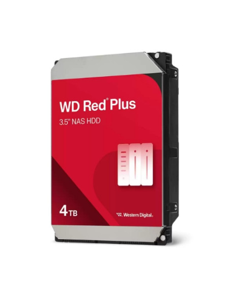 HD WD SATA3 4TB 3.5" RED PLUS INTELLIPOWER 128mb cache 24x7 - NAS HARD DRIVE - WD40EFZZ