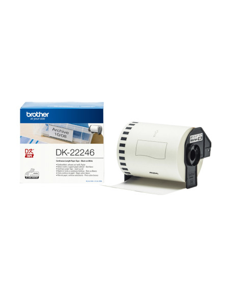Brother DK-22246 nastro per etichettatrice Nero su bianco