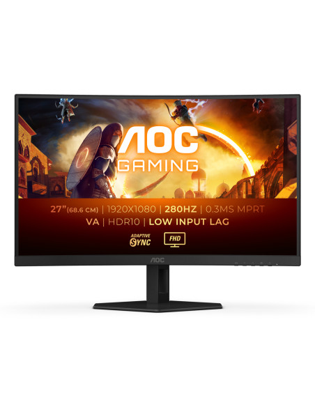 AOC G4 C27G4ZXE Monitor PC 68,6 cm (27") 1920 x 1080 Pixel Full HD LED Nero, Grigio