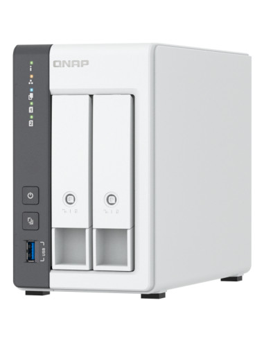 QNAP TS-216G server NAS e di archiviazione Tower Cortex-A Cortex-A55 4 GB HDD Bianco