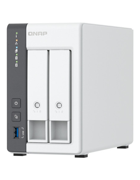 QNAP TS-216G server NAS e di archiviazione Tower Cortex-A Cortex-A55 4 GB HDD Bianco