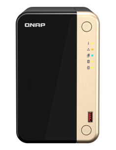 QNAP TS-264 NAS Tower Intel® Celeron® N5095 8 GB 0 TB QNAP QTS Nero, Oro