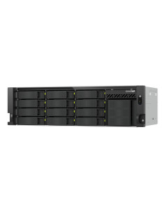QNAP TS-H1655XEU-RP Server di archiviazione Armadio (3U) Intel Atom® C5125 8 GB DDR4 0 TB QuTS hero Nero, Grigio