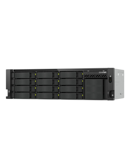 QNAP TS-H1655XEU-RP Server di archiviazione Armadio (3U) Intel Atom® C5125 8 GB DDR4 0 TB QuTS hero Nero, Grigio