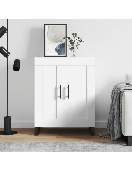 Credenza Bianca 69,5x34x90 cm in Legno Multistrato