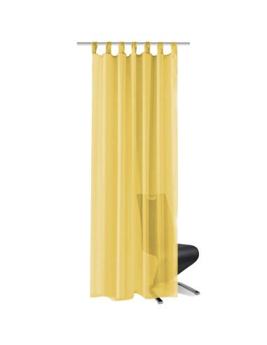 2 Pz Tende in Voile 140x175 cm Giallo