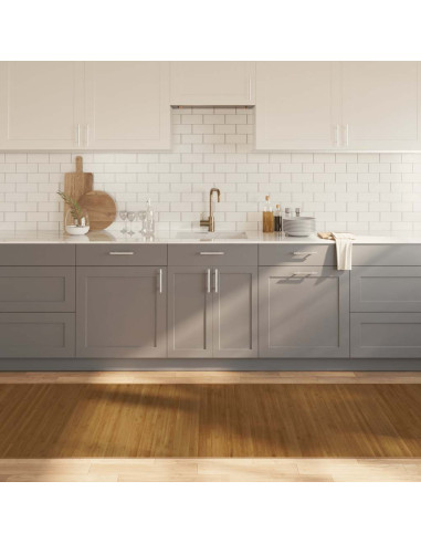 Tappeto Rettangolare Marrone 100x400 cm in Bambù