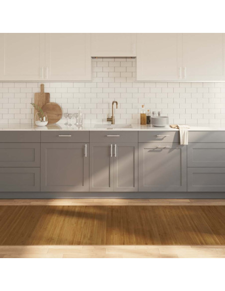 Tappeto Rettangolare Marrone 100x400 cm in Bambù