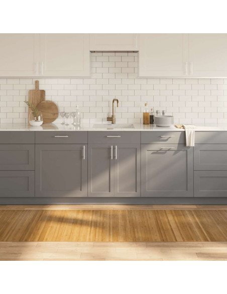 Tappeto Rettangolare Natura 80x400 cm in Bambù