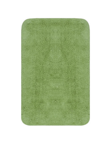 Set Tappetini per Bagno 3 pz in Tessuto Verde