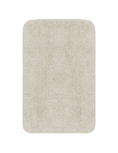 Set Tappetini per Bagno 2 pz in Tessuto Bianco