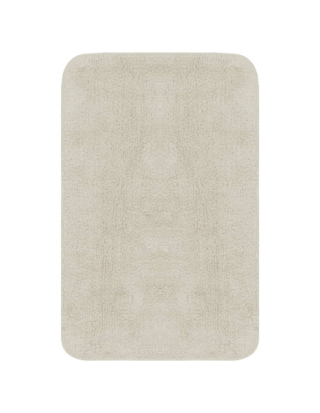 Set Tappetini per Bagno 2 pz in Tessuto Bianco