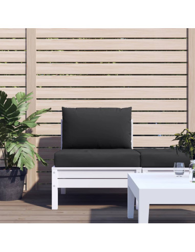 Cuscini per Pallet 2 pz Neri in Tessuto Oxford