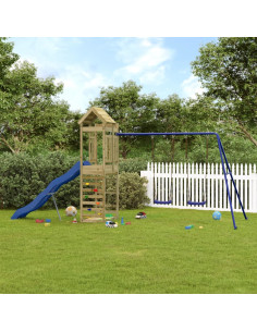 Set da Gioco da Esterno in Legno di Pino Impregnato