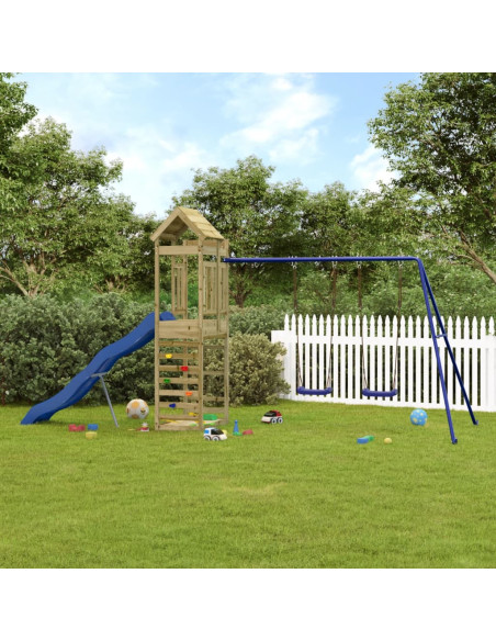 Set da Gioco da Esterno in Legno di Pino Impregnato
