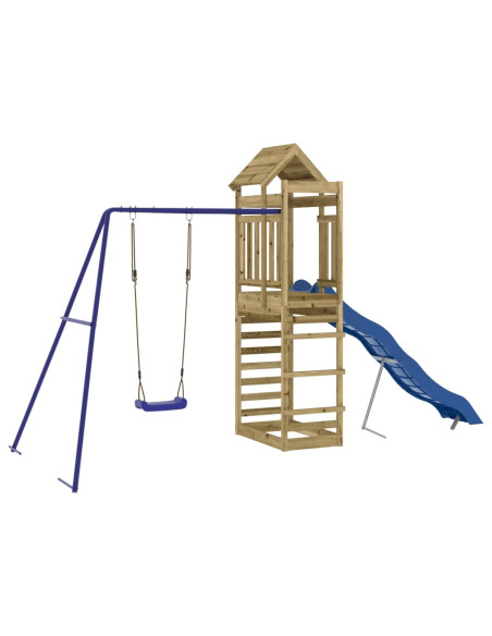 Set da Gioco da Esterno in Legno di Pino Impregnato