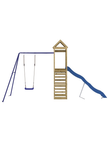 Set da Gioco da Esterno in Legno di Pino Impregnato