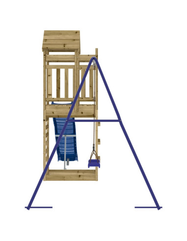 Set da Gioco da Esterno in Legno di Pino Impregnato