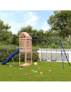 Set da Gioco da Esterno in Legno Massello di Douglas