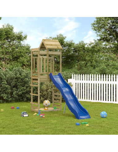 Set da Gioco da Esterno in Legno di Pino Impregnato
