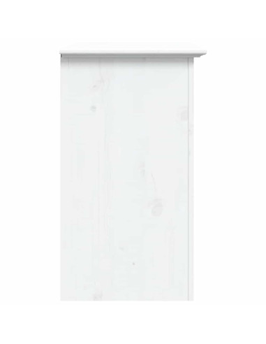 Comodino BODO 53x38,5x67 cm in Legno Massello di Pino Bianco