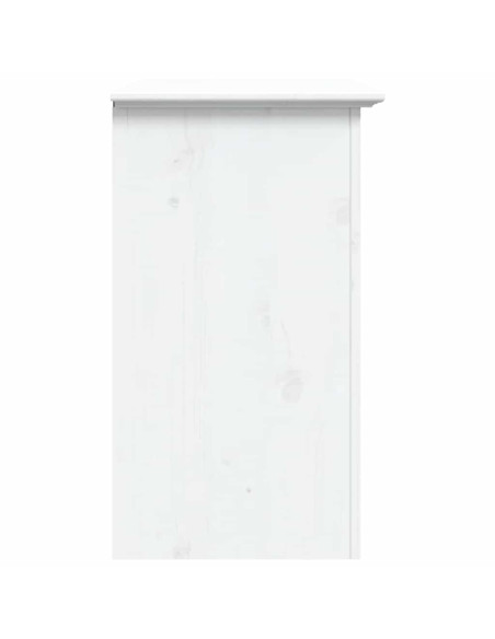 Comodino BODO 53x38,5x67 cm in Legno Massello di Pino Bianco