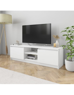 Mobile Porta TV Bianco 120x30x35,5 cm in Legno Multistrato
