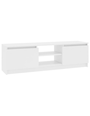 Mobile Porta TV Bianco 120x30x35,5 cm in Legno Multistrato