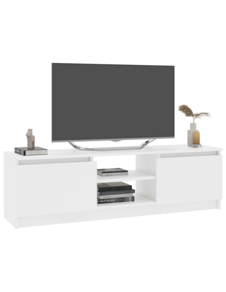 Mobile Porta TV Bianco 120x30x35,5 cm in Legno Multistrato