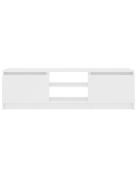 Mobile Porta TV Bianco 120x30x35,5 cm in Legno Multistrato