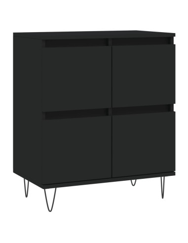 Credenza Nero 60x35x70 cm in Legno Multistrato
