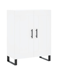 Credenza Bianca 69,5x34x90 cm in Legno Multistrato 2