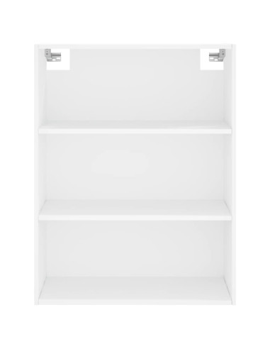 Credenza Bianca 69,5x34x180 cm in Legno Multistrato