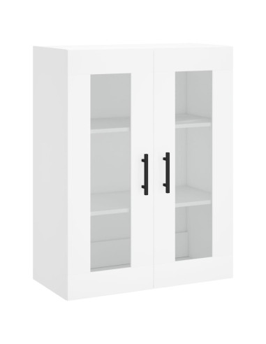 Credenza Bianca 69,5x34x180 cm in Legno Multistrato