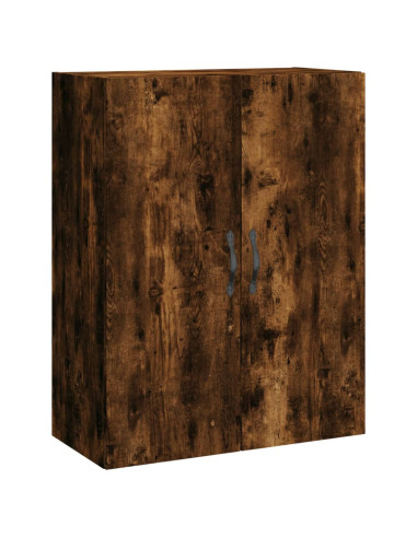 Credenza Rovere Fumo  69,5x34x180 cm in Legno Multistrato