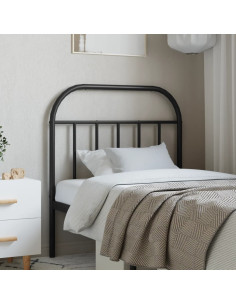 Testiera di Ricambio in Metallo Nero 80 cm