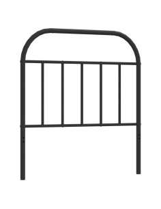 Testiera di Ricambio in Metallo Nero 80 cm 2