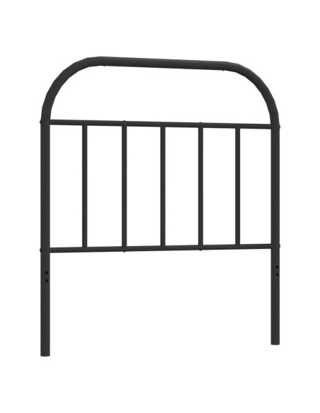 Testiera di Ricambio in Metallo Nero 80 cm