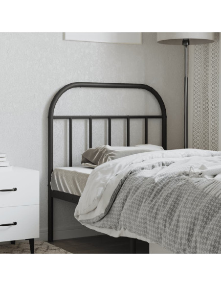 Testiera di Ricambio in Metallo Nero 80 cm