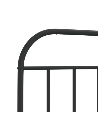 Testiera di Ricambio in Metallo Nero 80 cm