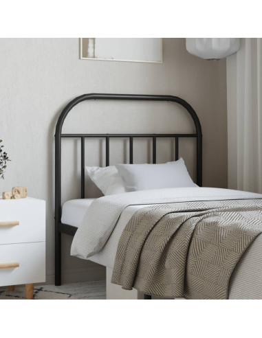 Testiera di Ricambio in Metallo Nero 90 cm