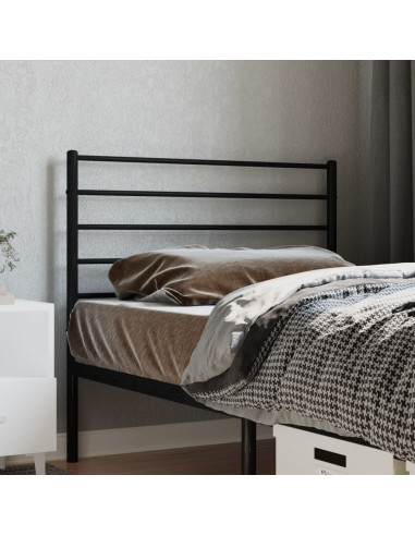 Testiera di Ricambio in Metallo Nero 80 cm