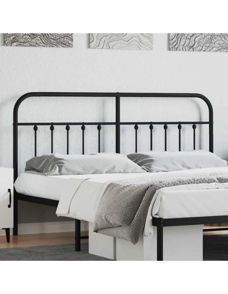 Testiera di Ricambio in Metallo Nero 160 cm