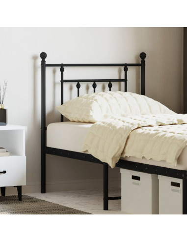 Testiera di Ricambio in Metallo Nero 75 cm