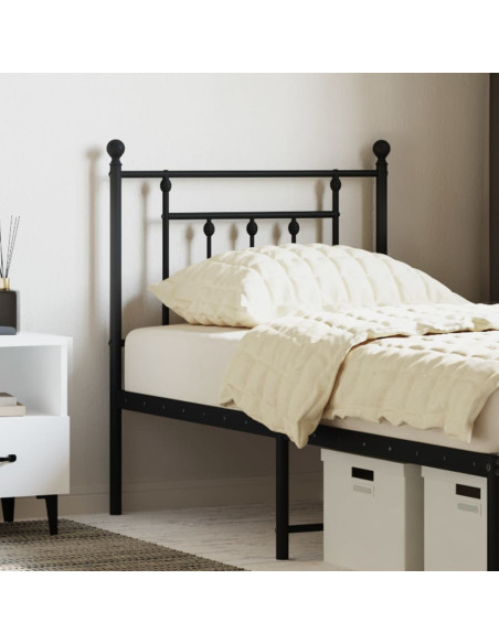 Testiera di Ricambio in Metallo Nero 75 cm