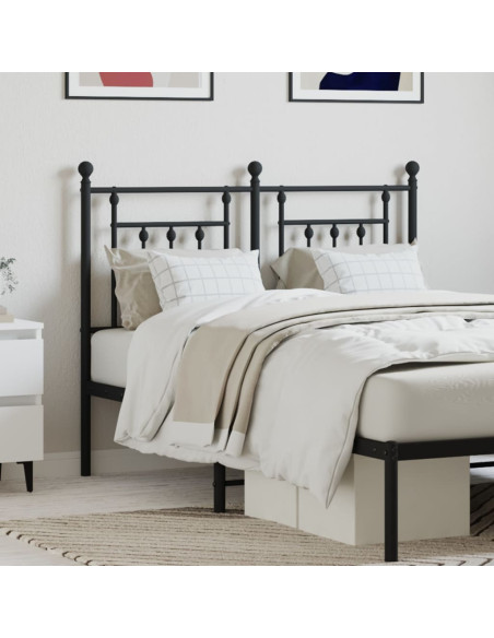 Testiera di Ricambio in Metallo Nero 120 cm