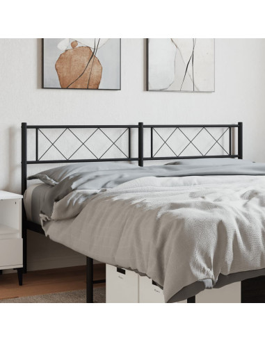 Testiera di Ricambio in Metallo Nero 120 cm