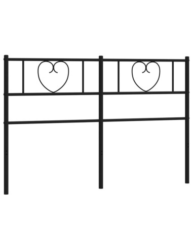 Testiera di Ricambio in Metallo Nero 150 cm