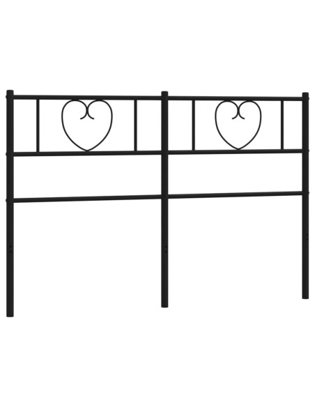 Testiera di Ricambio in Metallo Nero 150 cm